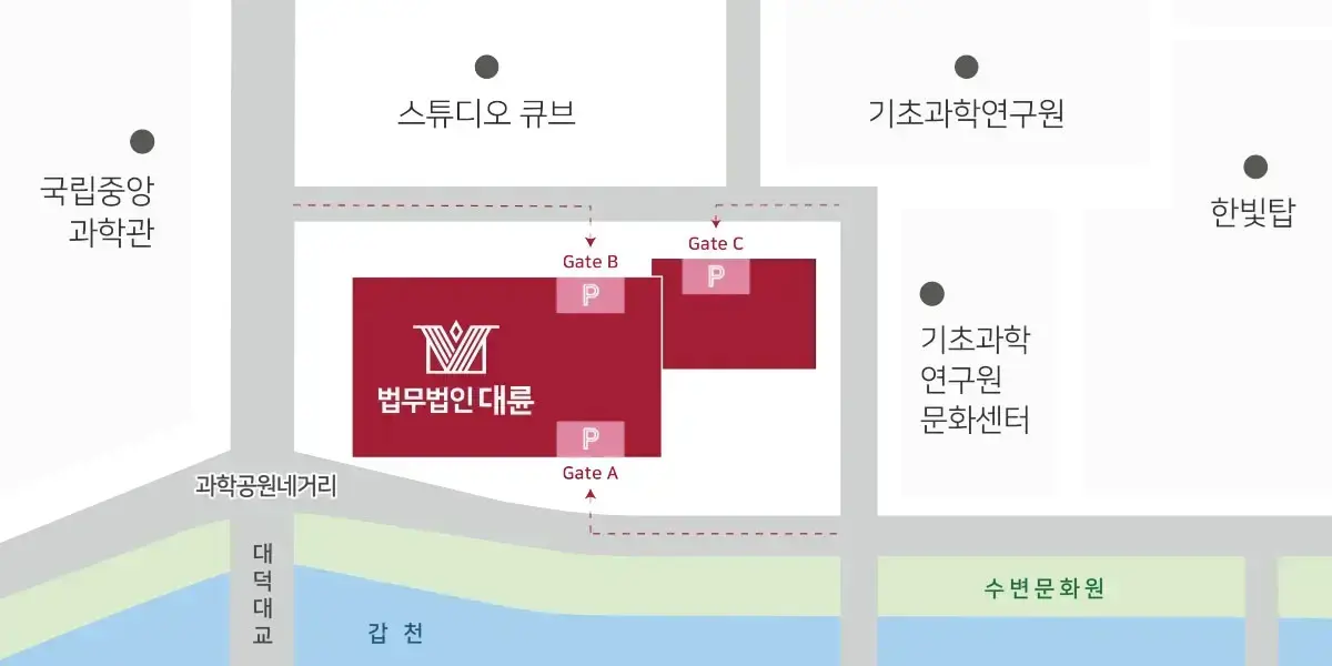 대전 분사무소(대전법무법인) 오시는길 약도